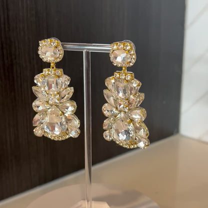 Crystal Rhinestone Chandelier Earrings